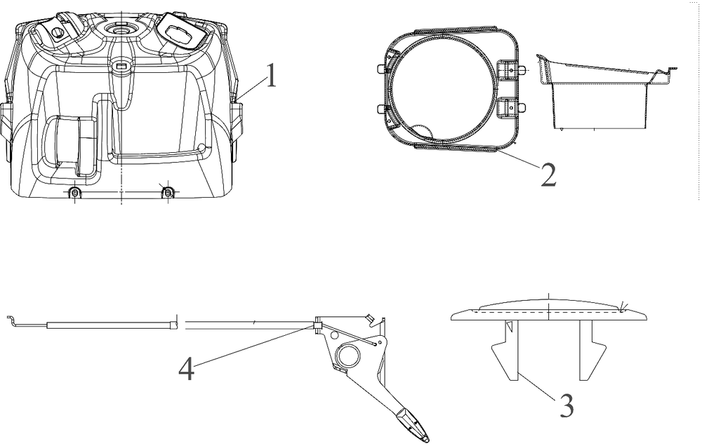 Dash-Upper Diagram and Parts List for 439-42 (13AB775S345)(2020) Yard Machines Lawn Tractor